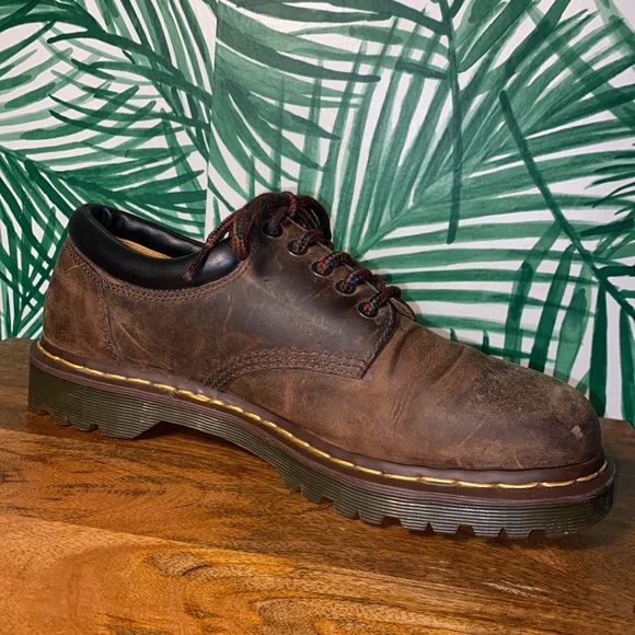 Dr. Martens Crazy Horse Brown Leather Oxfords 8053 Men’s Size US 11 - Picture 6 of 9